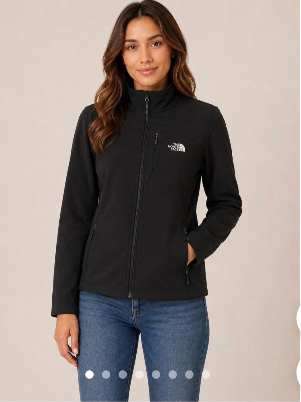 The North Face Black Women's Full-Zip Fleece Jacket Active Outerwear Hiking